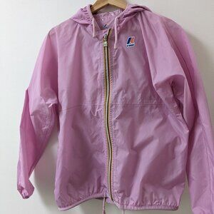 K-Way Classic Windbreaker/ Rain Jacket size S in violet pink